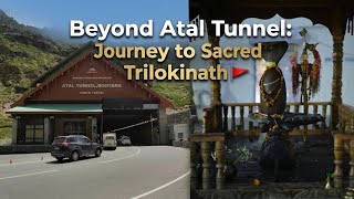 Beyond Atal Tunnel: Journey to Sacred Trilokinath 🚩 #MotoVlogIndia #roadtrip #manali
