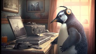 Download Lagu The DJ Penguin - 1HR Chill LoFi x Chillstep studying track - AI Generated instrumental MP3