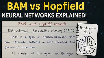 BAM and Hopfield Networks