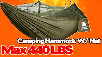 Camping Hammock with Net | COVACURE Lightweight Double Hammock