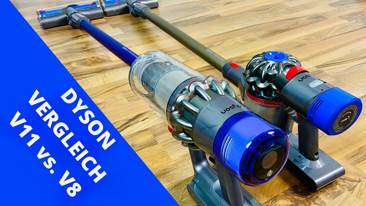 Dyson vs. V8 Vergleich Akkustaubsauger - Staubsauger ist besser? - YouTube