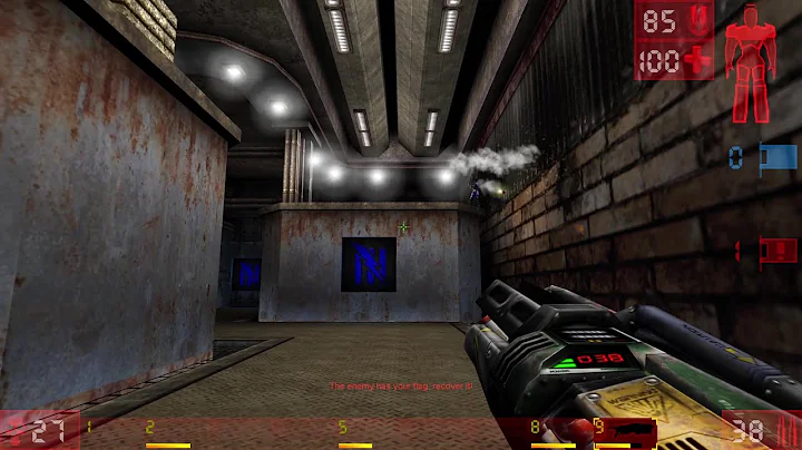 Unreal Tournament - CTF-Hydro16 (Capture the Flag Gameplay with Bots)