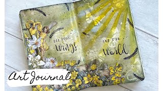 Mixed Media Art Journal with Scrapbook Paper - Use your stash!