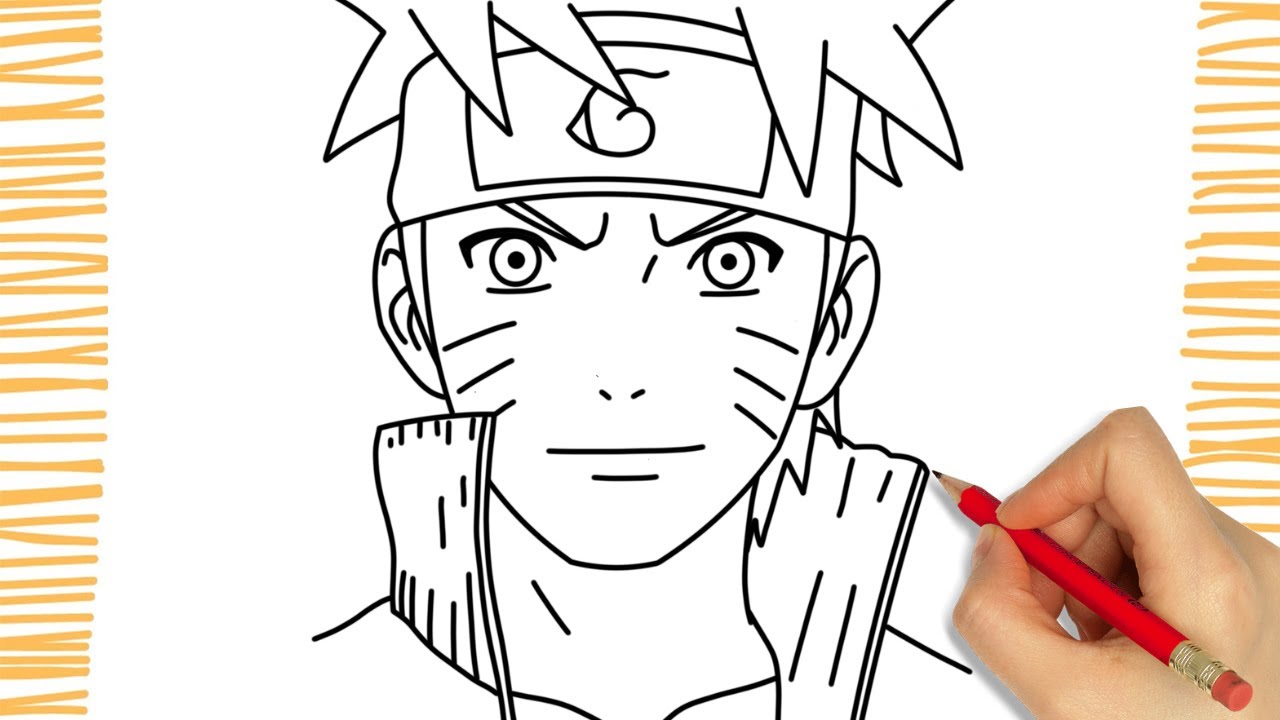 Como Desenhar o ROSTO DO NARUTO I Fácil 