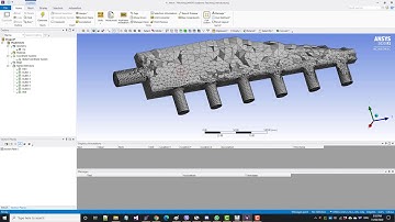 ANSYS Fluent Hands-on tutorial: Modelling of a flow in a manifold.