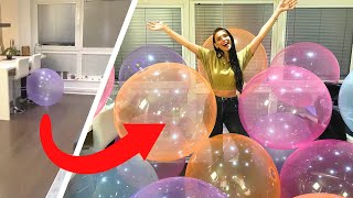 We Filled Our New Apartment With Super Giant Balloons