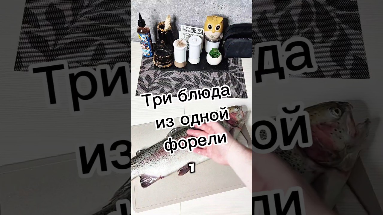 Три блюда из форели