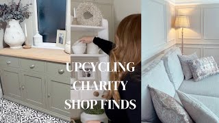 Upcycling my charity shop finds and sideboard includes charity shop haul