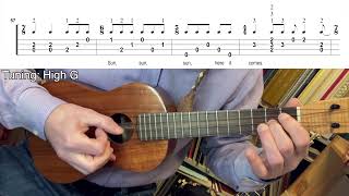 Here Comes The Sun - The Beatles (Ukulele fingerstyle tutorial)