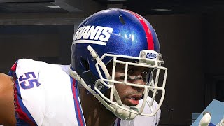 Madden 23 Giants Updated Color Rush Helmet Metallic Finish & Updated Rams Field Art PS5 4K Game Play
