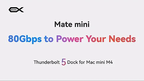 Beelink Mate mini: Thunderbolt 5 Dock for Mac mini M4/M4 Pro | 80Gbps Speed