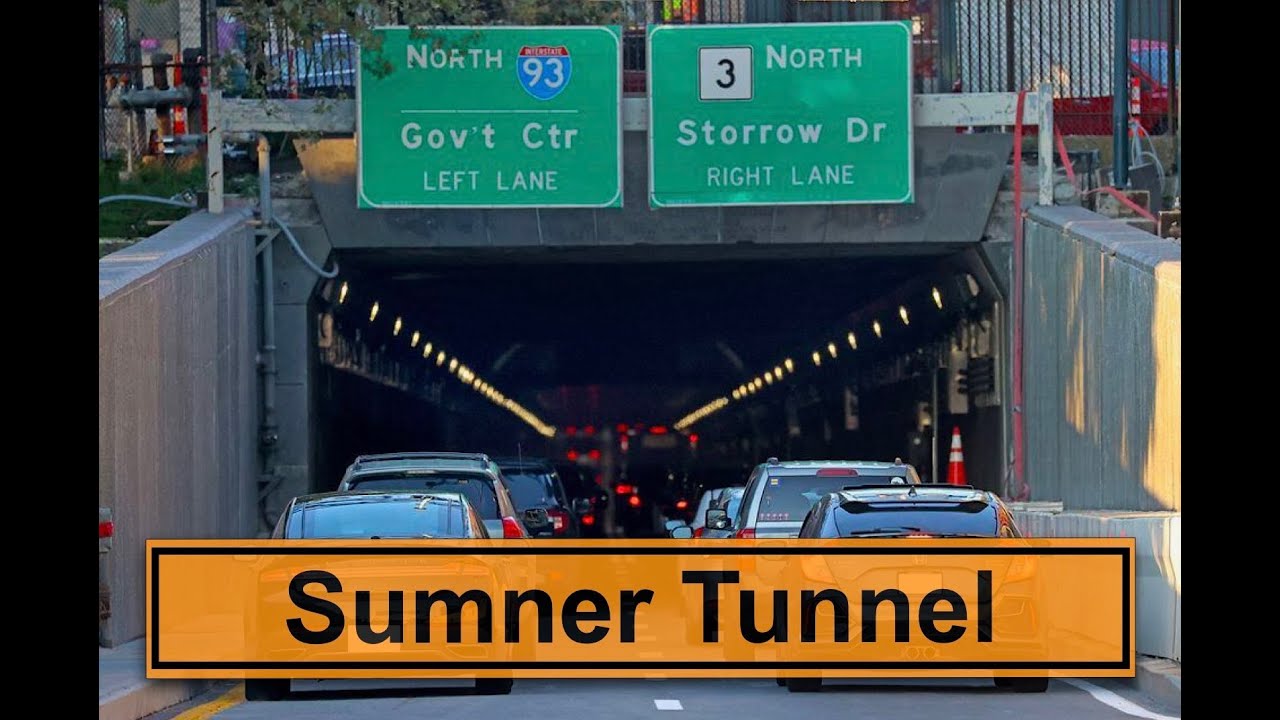 [Boston 4K Drive] Boston Logan Airport Sumner Tunnel Zakim Bridge