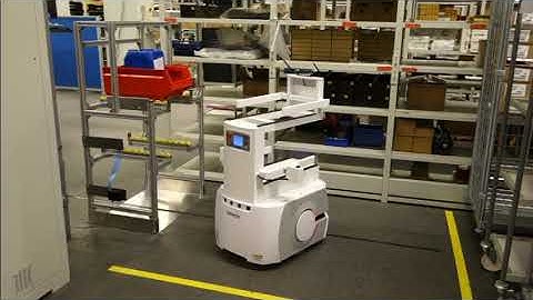 Material transport with OMRON LD Mobile Robot