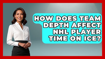 How Does Team Depth Affect NHL Player Time On Ice? - Puck Stats Central