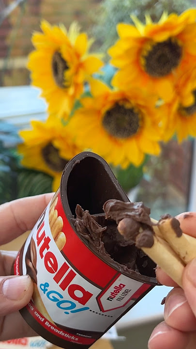 Download lagu Nutella & Go! Hazelnut Chocolate Spread and Breadsticks Snack #shorts