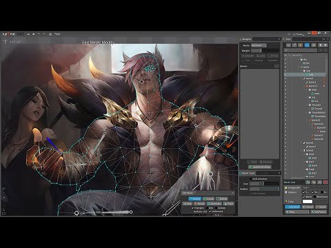 Sett Login Screen Fanart - How it was made - League of Legends - XP-Pen Artist 13.3Pro Tablet