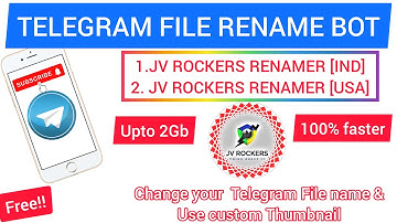 Telegram file rename bot || #rename_bot || #telegram_rename_bot || #jvrockers_rename_bot ||