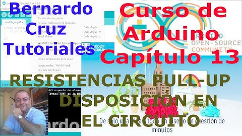 Curso de Arduino - Capitulo 13 - Circuitos Pull-Up. Resistencias pullup. Teoria, calculos, TinkerCAD
