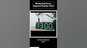 mechanical seven segment display clock