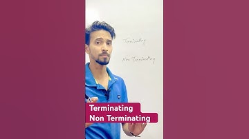 Terminating and Non Terminating #shorts #trending