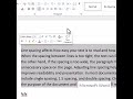 Microsoft Word Line Spacing