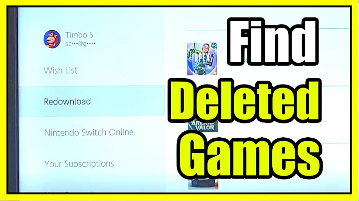 How to Find your Deleted Games & reinstall them on Nintendo Switch (Fast Tutorial)