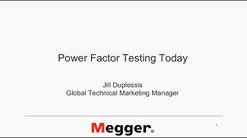 Power Factor Testing Today