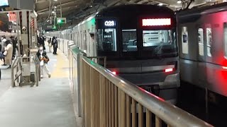 東京メトロ日比谷線13000系13116F回送列車中目黒駅到着(2022/12/21)