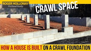 How a House is Built [Crawl Space Foundation]