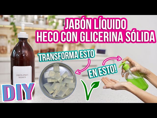 JABON LÍQUIDO FÁCIL Y BARATO - CON BASE DE GLICERINA SÓLIDA - Mixi 