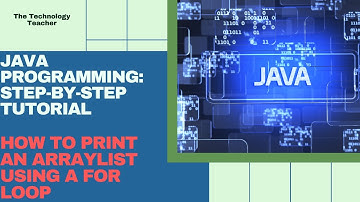 Java Tutorial Print ArrayList with a For Loop