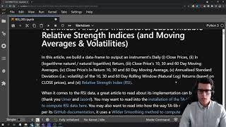 Twitch Python Finance 2.1 - Customisable Relative Strength Indices (RSI) - Final Webinar