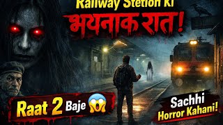 Railway Station Ki Bhayanak Raat 😱 | Sachhi Horror Kahani | Ghost at Platform | Hindi Horror Story