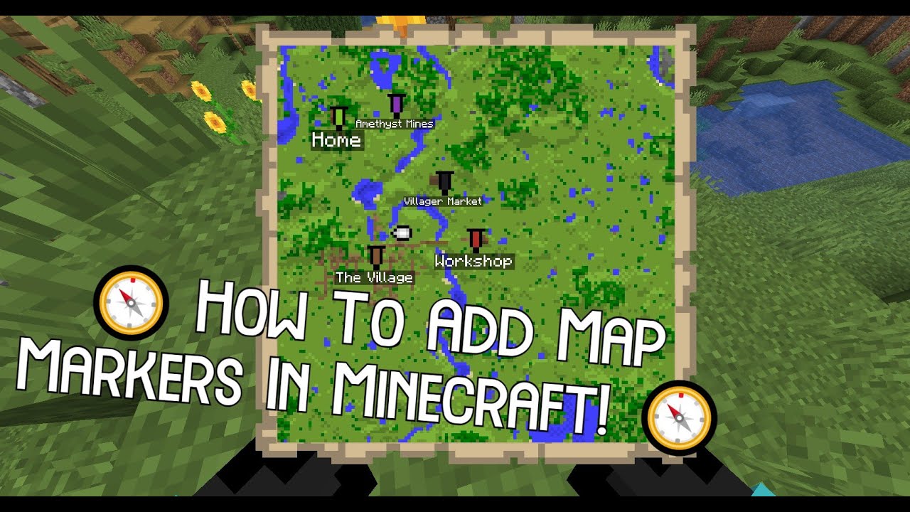 🧭️ How To Add Map Markers In Minecraft! 🧭️ - YouTube