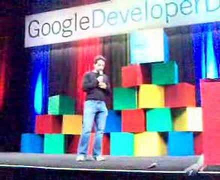 Google Founder, Surgey Brin at Google Developer Day