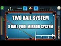 Two Rail system | 8 ball pool mirror system | plus system tutorial by poolworld