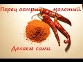 Перец острый, молотый. Делаем сами.