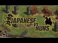 1v1 Arabia | Japanese vs Huns | vs Villese