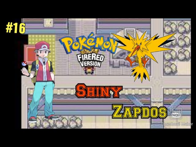 Como capturar zapdos no pokemon fire red #1 (com uma pokebola) 