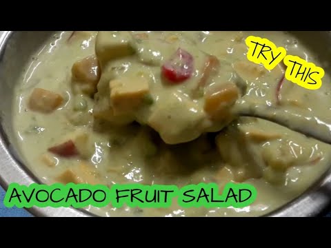 Video: Fruit Salad Avocado With Cheese