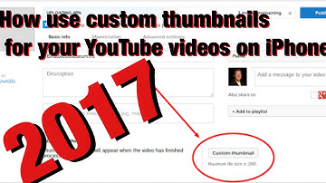 How to add custom thumbnails for your videos on IOS (No PC No Safari needed)