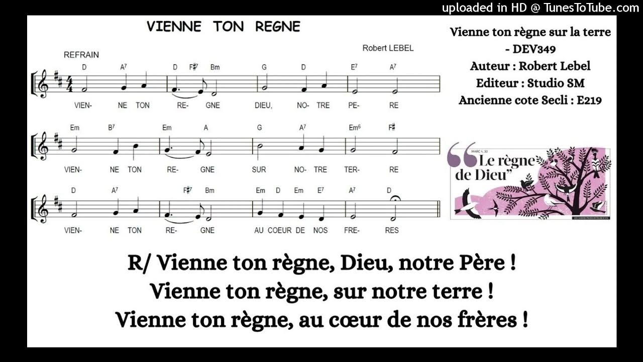 Vienne ton règne de Robert LEBEL (refrain de PU) YouTube