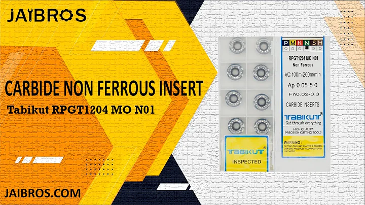 Tabikut - RPGT1204 Non-ferrous Carbide Milling Inserts - Jaibros (CNC Machine Tools)