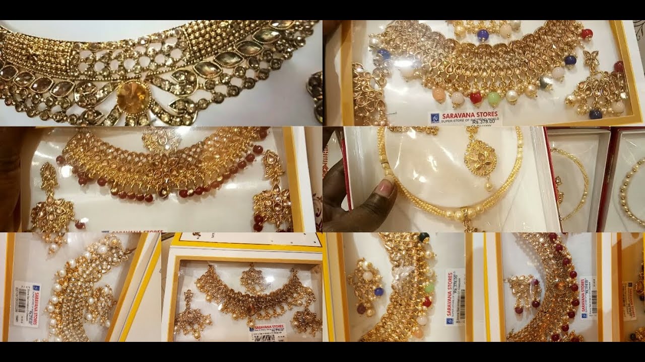 மிக குறைந்த விலையில் Imitation Jewellery / Saravana Stores / Chrompet YouTube
