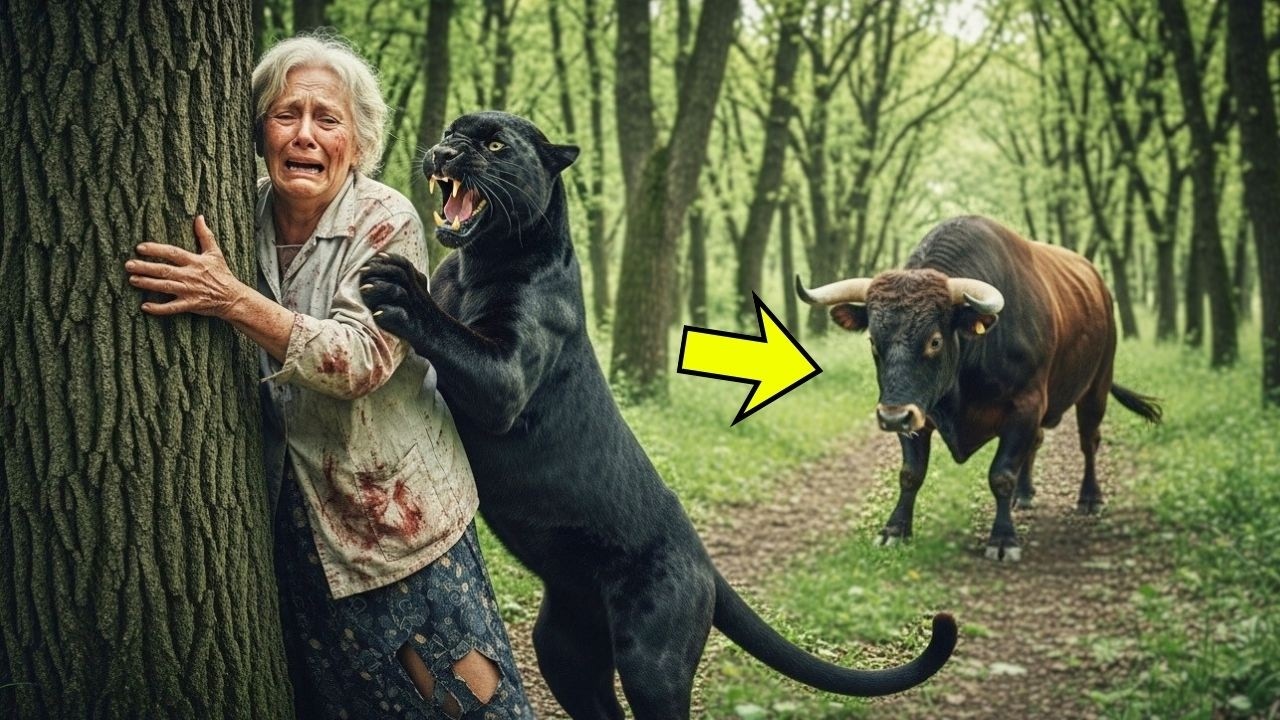 الحفيد الغني يترك جدته العجوز لكي يفترسها النمر الأسود، لكن الثور رأى كل ما حدث هناك...