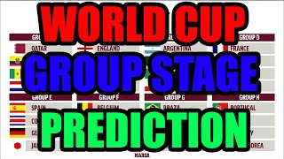Making My Predictions For The Group Stage Of The World Cup 2022