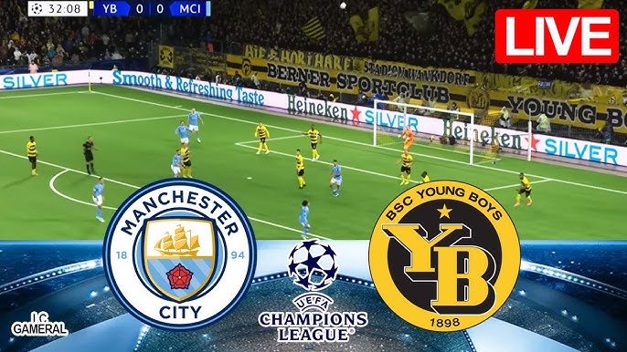 Manchester City x Young Boys pela Champions League 2023/24