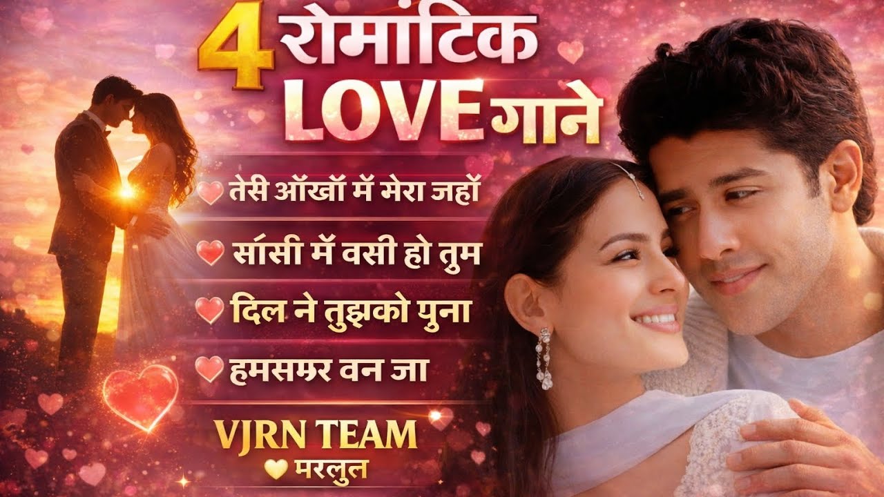 4 सुपरहिट रोमांटिक लव सॉन्ग्स ❤️ | दिल छू लेने वाले गाने | VJRN TEAM प्रस्तुत | HINDI SONG 