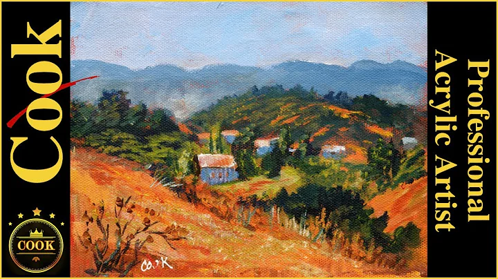 California Vista Acrylic Landscape Painting  For Beginner And Advanced Artists