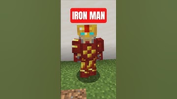 Minecraft: Iron Man Armor Trim #marvel #minecraft